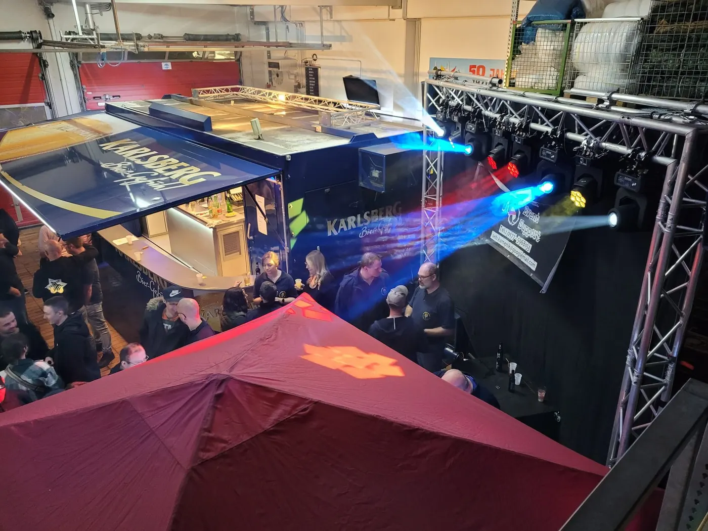 Technikaufbau bei der Maifeier