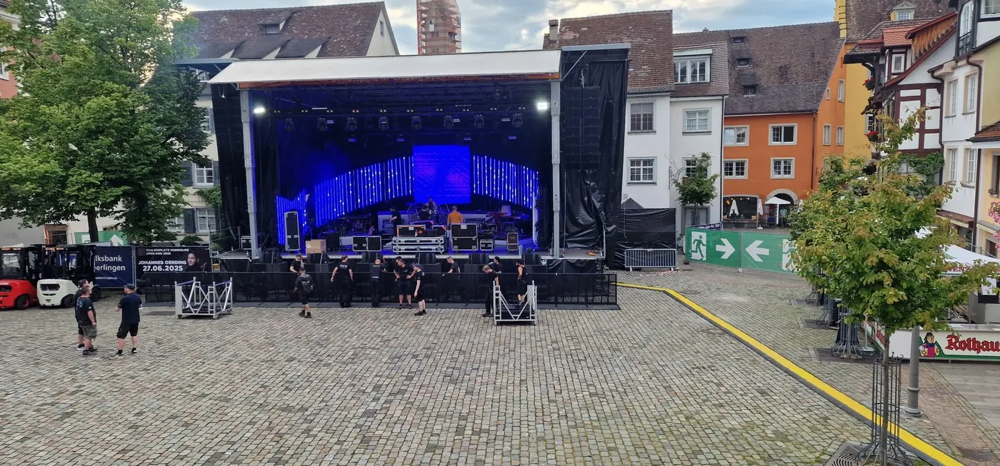 Open-Air-Bühne beim Meersburg Open Air 2024
